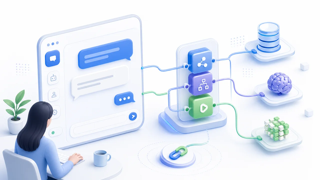 Building an AI Chat Application lesson illustration