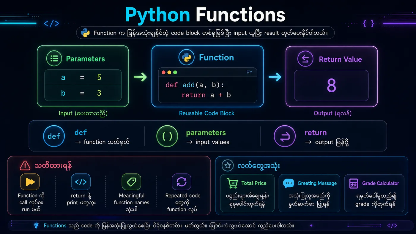 Python Functions Visual Guide